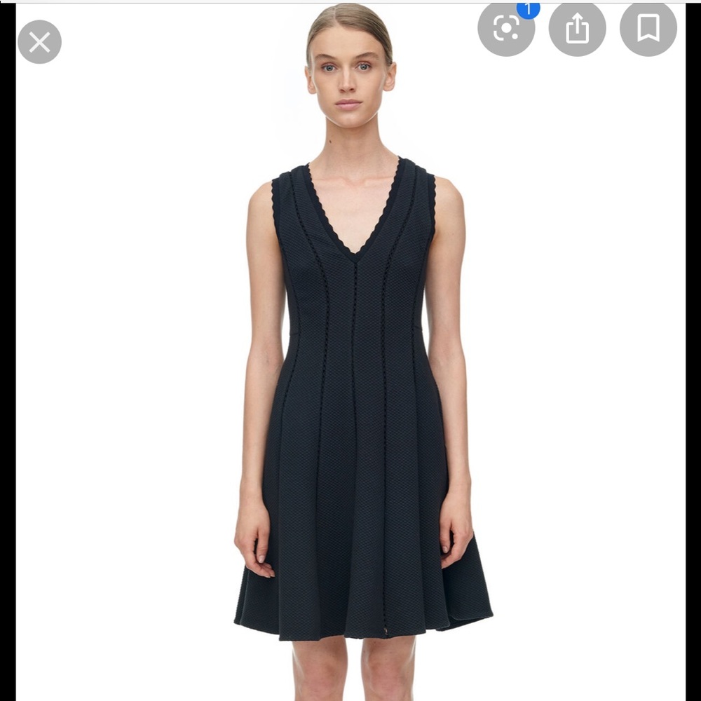 Rebecca Taylor sleeveless diamond texture dress